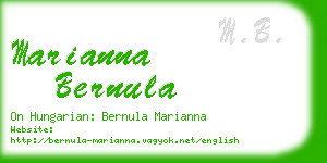 marianna bernula business card